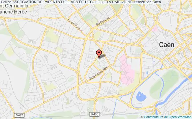 plan association Association De Parents D'eleves De L'ecole De La Haie Vigne Caen