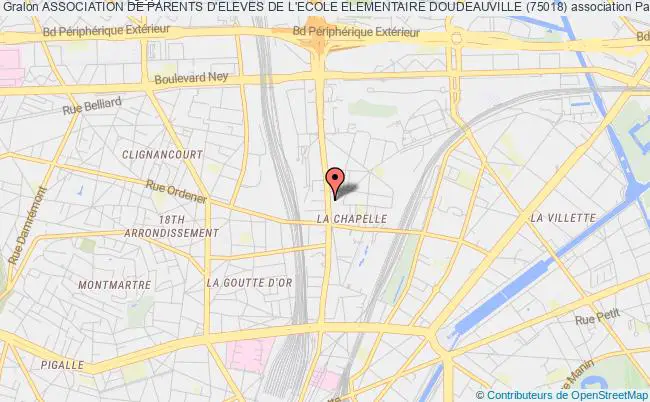 plan association Association De Parents D'eleves De L'ecole Elementaire Doudeauville (75018) Paris