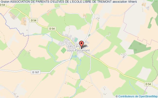 plan association Association De Parents D'eleves De L'ecole Libre De Tremont Lys-Haut-Layon