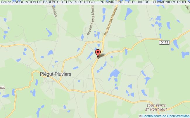 plan association Association De Parents D'eleves De L'ecole Primaire Piegut Pluviers - Champniers Reilhac Piégut-Pluviers