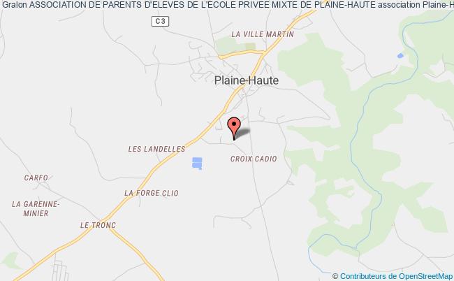 plan association Association De Parents D'eleves De L'ecole Privee Mixte De Plaine-haute Plaine-Haute