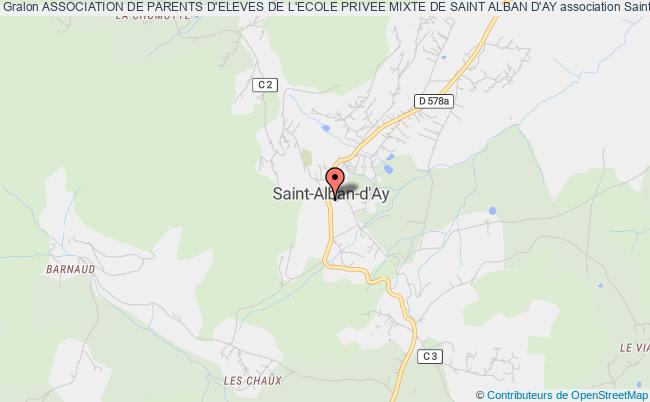 plan association Association De Parents D'eleves De L'ecole Privee Mixte De Saint Alban D'ay Saint-Alban-d'Ay