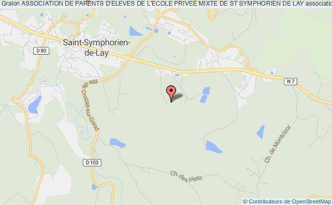 plan association Association De Parents D'eleves De L'ecole Privee Mixte De St Symphorien De Lay Saint-Symphorien-de-Lay