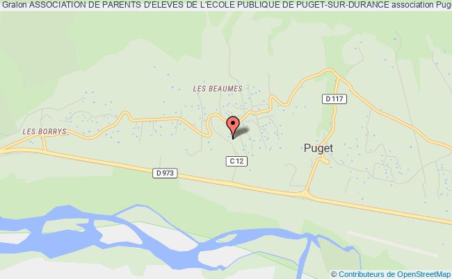 plan association Association De Parents D'eleves De L'ecole Publique De Puget-sur-durance Puget