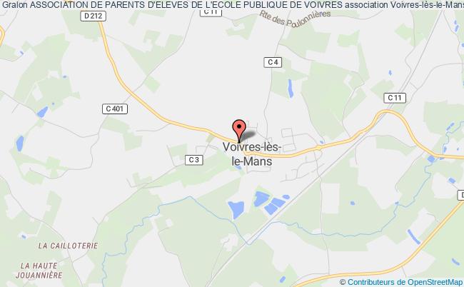 plan association Association De Parents D'eleves De L'ecole Publique De Voivres Voivres-lès-le-Mans