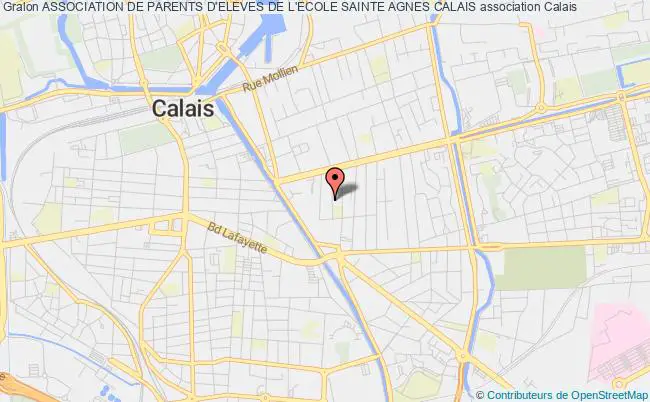 plan association Association De Parents D'eleves De L'ecole Sainte Agnes Calais Calais