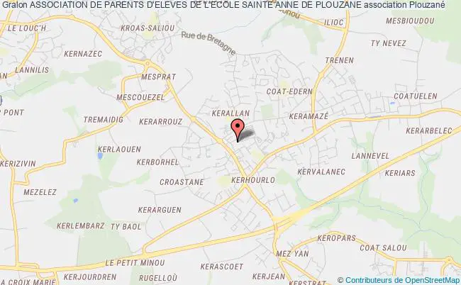 plan association Association De Parents D'eleves De L'ecole Sainte Anne De Plouzane Plouzané