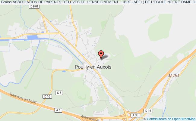 plan association Association De Parents D'eleves De L'enseignement  Libre (apel) De L'ecole Notre Dame De Pouilly-en-auxois Pouilly-en-Auxois