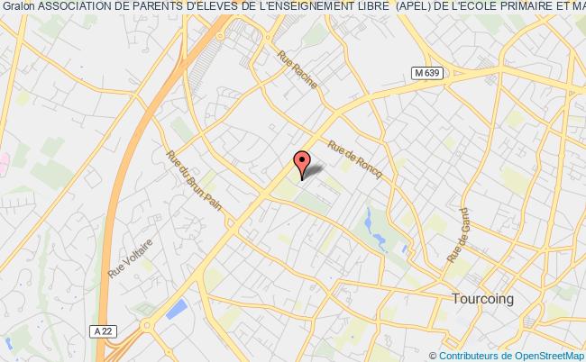 plan association Association De Parents D'eleves De L'enseignement Libre  (apel) De L'ecole Primaire Et Maternelle Saint Matthieu 