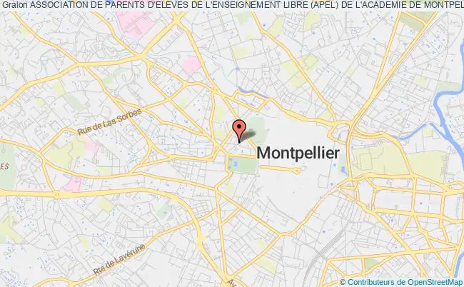 plan association Association De Parents D'eleves De L'enseignement Libre (apel) De L'academie De Montpellier Montpellier