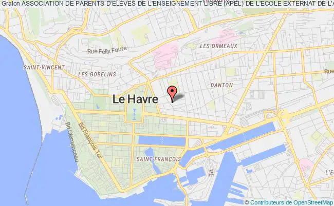 plan association Association De Parents D'eleves De L'enseignement Libre (apel) De L'ecole Externat De L'assomption Le    Havre