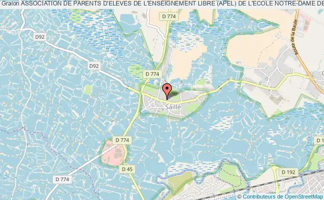 ASSOCIATION DE PARENTS D'ELEVES DE L'ENSEIGNEMENT LIBRE (APEL) DE L'ECOLE NOTRE-DAME DE LOURDES A SAILLE