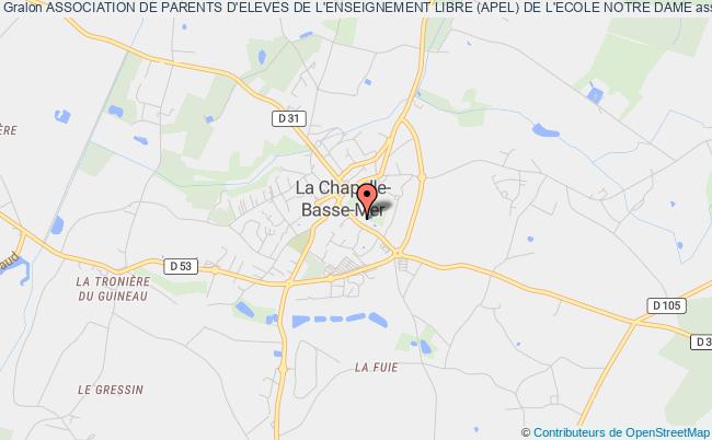 plan association Association De Parents D'eleves De L'enseignement Libre (apel) De L'ecole Notre Dame Divatte-sur-Loire