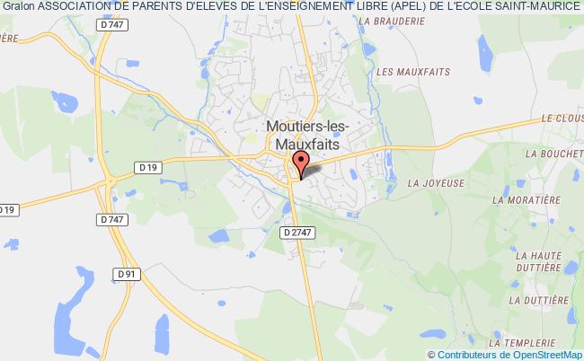 plan association Association De Parents D'eleves De L'enseignement Libre (apel) De L'ecole Saint-maurice Moutiers-les-Mauxfaits