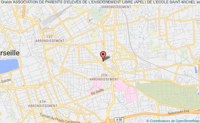 plan association Association De Parents D'eleves De L'enseignement Libre (apel) De L'ecole Saint-michel Marseille 5