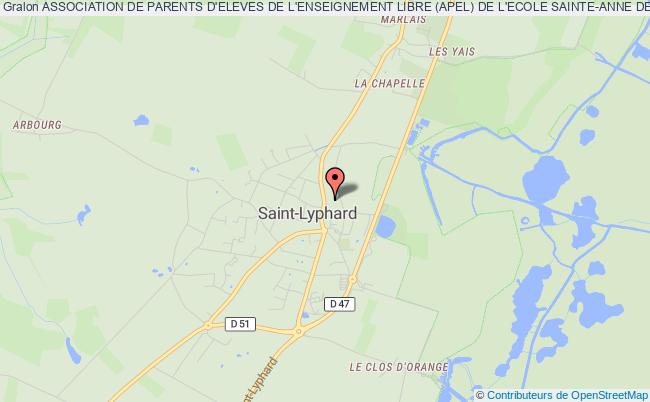 plan association Association De Parents D'eleves De L'enseignement Libre (apel) De L'ecole Sainte-anne De Saint-lyphard Saint-Lyphard