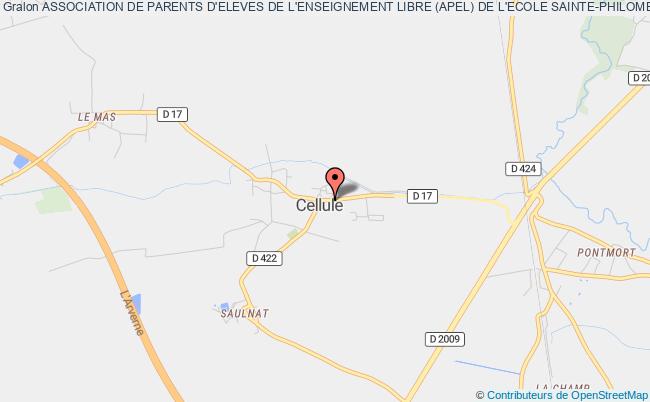 plan association Association De Parents D'eleves De L'enseignement Libre (apel) De L'ecole Sainte-philomene Chambaron-sur-Morge