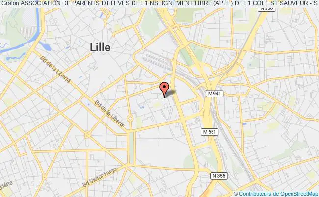 plan association Association De Parents D'eleves De L'enseignement Libre (apel) De L'ecole St Sauveur - St Eubert Lille Lille