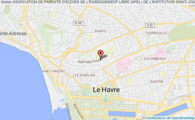 plan association Association De Parents D'eleves De L'enseignement Libre (apel) De L'institution Saint-joseph Le Havre