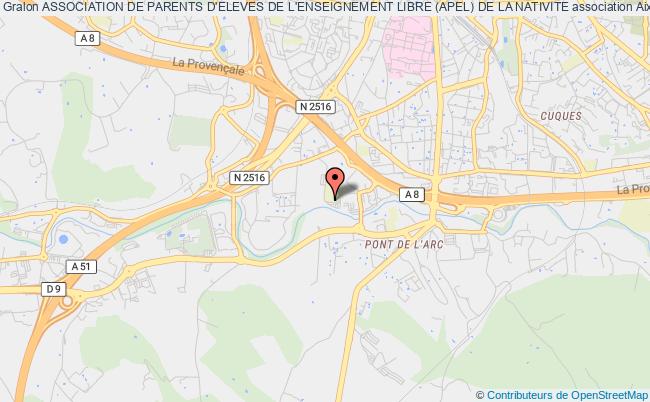 plan association Association De Parents D'eleves De L'enseignement Libre (apel) De La Nativite Aix-en-Provence