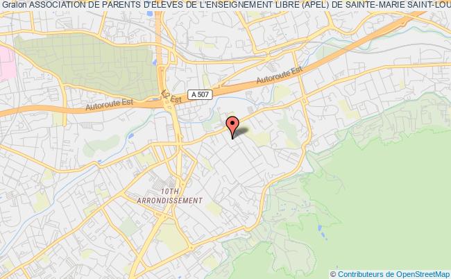 plan association Association De Parents D'eleves De L'enseignement Libre (apel) De Sainte-marie Saint-loup Marseille