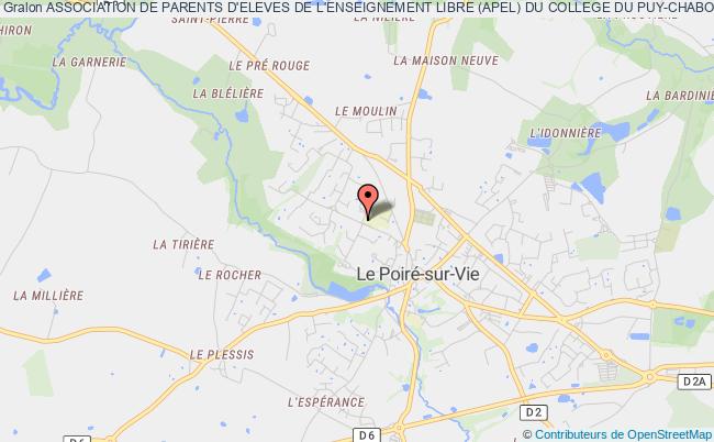 plan association Association De Parents D'eleves De L'enseignement Libre (apel) Du College Du Puy-chabot Le    Poiré-sur-Vie