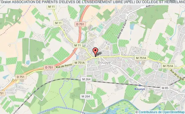 plan association Association De Parents D'eleves De L'enseignement Libre (apel) Du College St Hermeland De Bouaye (44) - Apel St Hermeland Bouaye