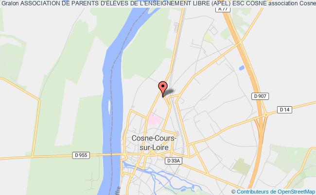 plan association Association De Parents D'ÉlÈves De L'enseignement Libre (apel) Esc Cosne Cosne-Cours-sur-Loire