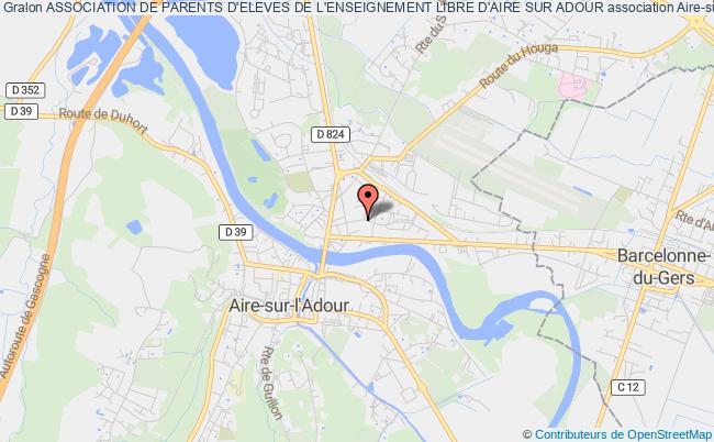 plan association Association De Parents D'eleves De L'enseignement Libre D'aire Sur Adour Aire-sur-l'Adour