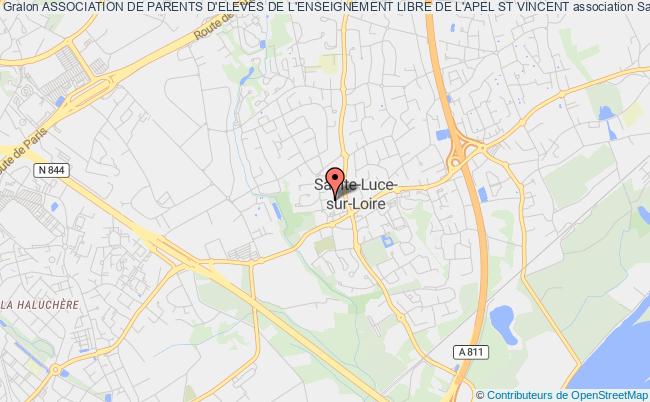 plan association Association De Parents D'eleves De L'enseignement Libre De L'apel St Vincent Sainte-Luce-sur-Loire