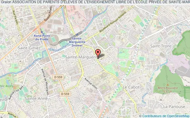 plan association Association De Parents D'eleves De L'enseignement Libre De L'ecole Privee De Sainte-marguerite (apel Sainte-marguerite) Marseille