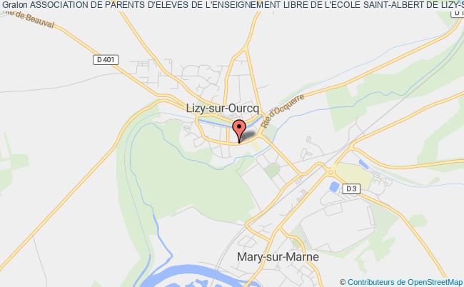 plan association Association De Parents D'eleves De L'enseignement Libre De L'ecole Saint-albert De Lizy-sur-ourcq Lizy-sur-Ourcq