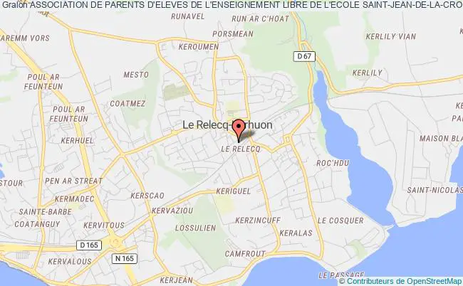 plan association Association De Parents D'eleves De L'enseignement Libre De L'ecole Saint-jean-de-la-croix Le    Relecq-Kerhuon