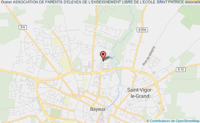 plan association Association De Parents D'eleves De L'enseignement Libre De L'ecole Saint Patrice Bayeux