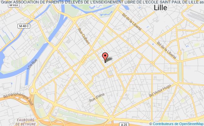 plan association Association De Parents D'eleves De L'enseignement Libre De L'ecole Saint Paul De Lille Lille
