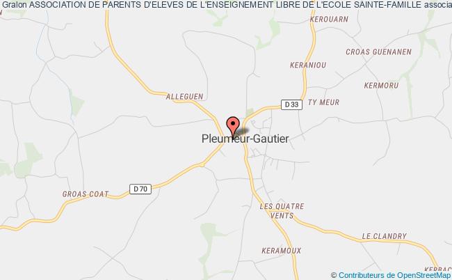 plan association Association De Parents D'eleves De L'enseignement Libre De L'ecole Sainte-famille Pleumeur-Gautier