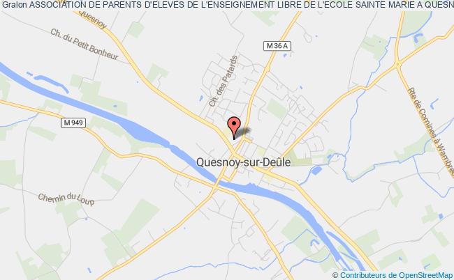 plan association Association De Parents D'eleves De L'enseignement Libre De L'ecole Sainte Marie A Quesnoy Sur Deule Quesnoy-sur-Deûle