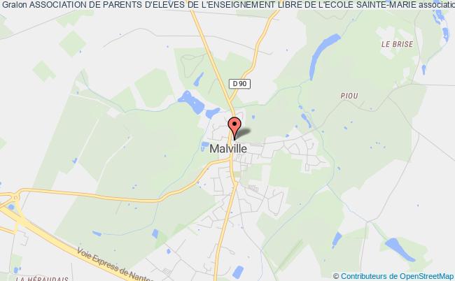 plan association Association De Parents D'eleves De L'enseignement Libre De L'ecole Sainte-marie Malville