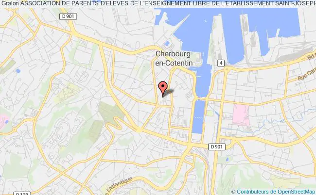 plan association Association De Parents D'eleves De L'enseignement Libre De L'etablissement Saint-joseph De Cherbourg Cherbourg-Octeville