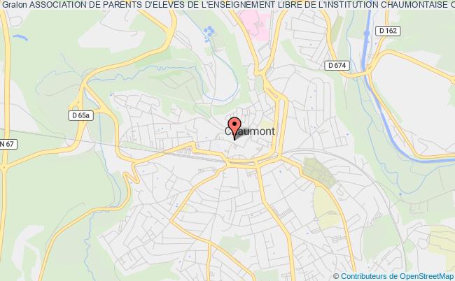plan association Association De Parents D'eleves De L'enseignement Libre De L'institution Chaumontaise Oudinot Chaumont