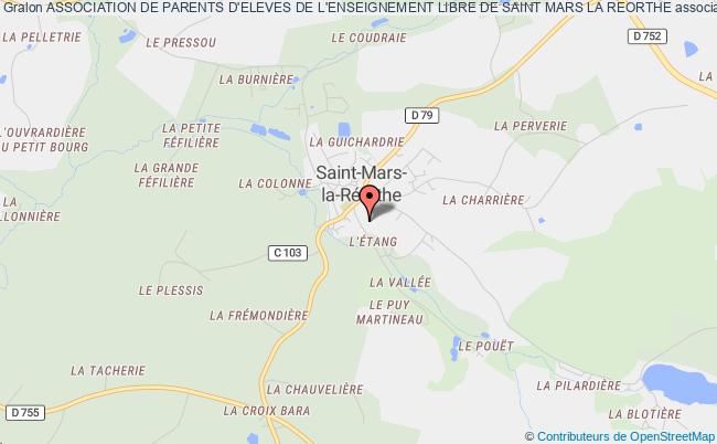 plan association Association De Parents D'eleves De L'enseignement Libre De Saint Mars La Reorthe Saint-Mars-la-Réorthe