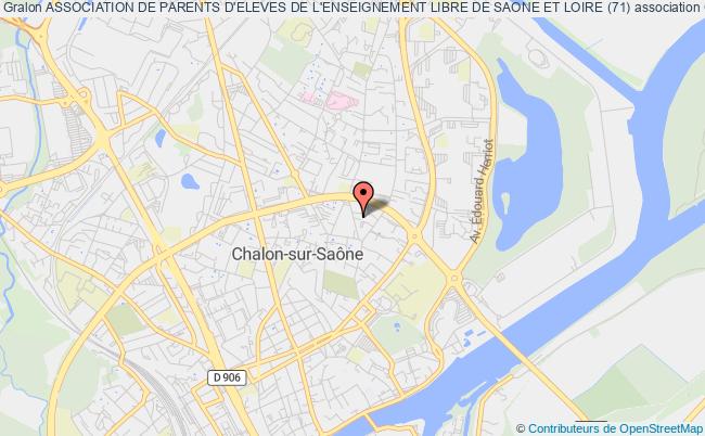 plan association Association De Parents D'eleves De L'enseignement Libre De Saone Et Loire (71) Chalon-sur-Saône