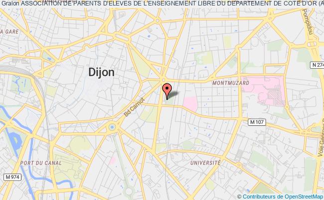 plan association Association De Parents D'eleves De L'enseignement Libre Du Departement De Cote D'or (apel De Cote D'or) Dijon