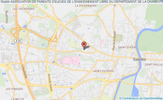 plan association Association De Parents D'eleves De L'enseignement Libre Du Departement De La Charente Maritime (apel) Saintes