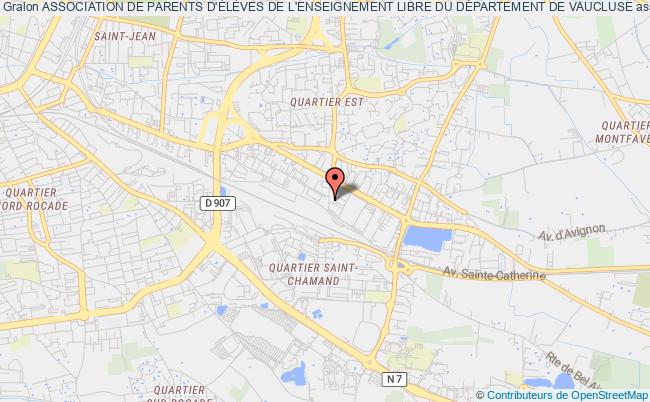 plan association Association De Parents D'ÉlÈves De L'enseignement Libre Du DÉpartement De Vaucluse Avignon