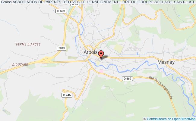 plan association Association De Parents D'eleves De L'enseignement Libre Du Groupe Scolaire Saint-just - Apel Saint-just Arbois