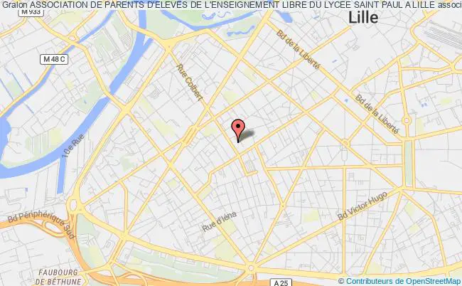 plan association Association De Parents D'eleves De L'enseignement Libre Du Lycee Saint Paul A Lille Lille