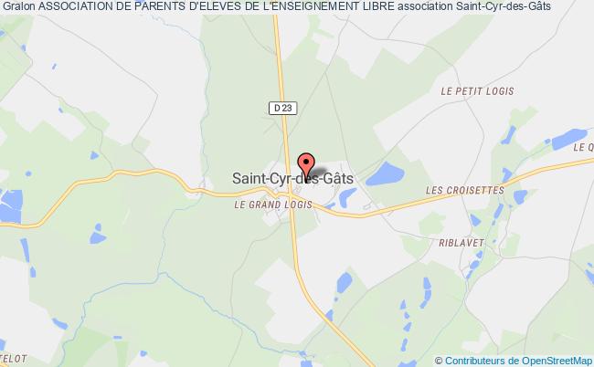plan association Association De Parents D'eleves De L'enseignement Libre Saint-Cyr-des-Gâts