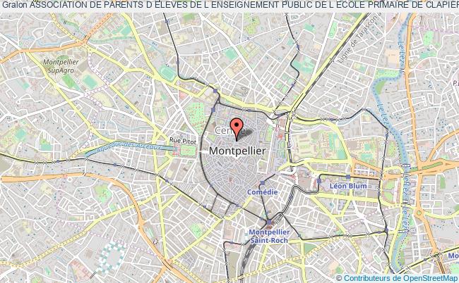 plan association Association De Parents D Eleves De L Enseignement Public De L Ecole Primaire De Clapiers Montpellier