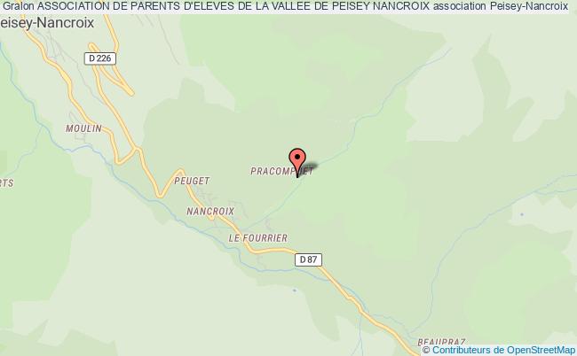 plan association Association De Parents D'eleves De La Vallee De Peisey Nancroix Peisey-Nancroix